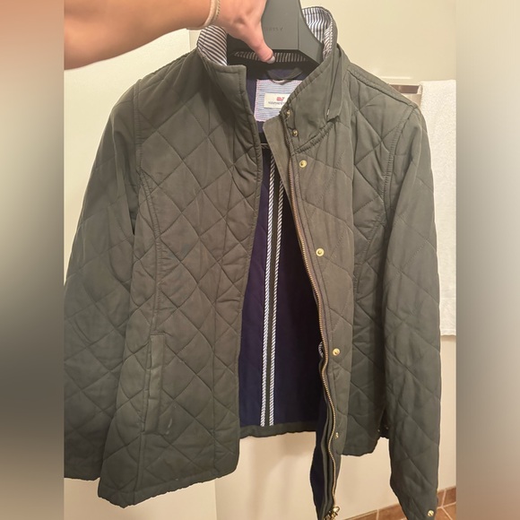 Vineyard Vines Olive Barbour Jacket - Picture 3 of 7